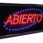 XW-07 CARTEL LED ABIERTO 48CMX25CM BABAJI