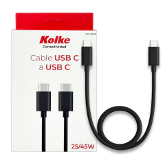 Cable USB-C 25/45 W Carga Super Rápida 1 Metro | Kolke
