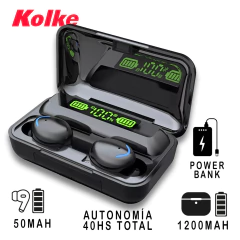 Auricular TWS POWER BANK 1200 mAh KAB-621 | Kolke