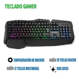 TECLADO GAMER WARRIOR CLANCY RGB MACRO | TC241