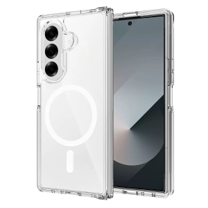 FUNDA PUXIDA TPU REFORZADA MAGSAFE CON BORDE PARA CORREA S24PLUS/S25PLUS