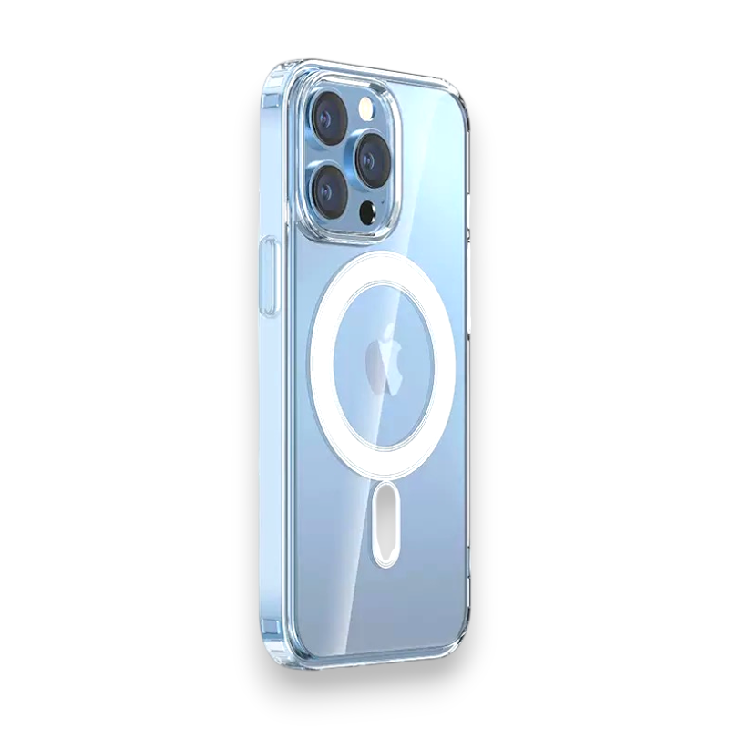 FUNDA TPU TRANSPARENTE CON MAGSAFE - CAJA BLANCA - IP FUNDA-15