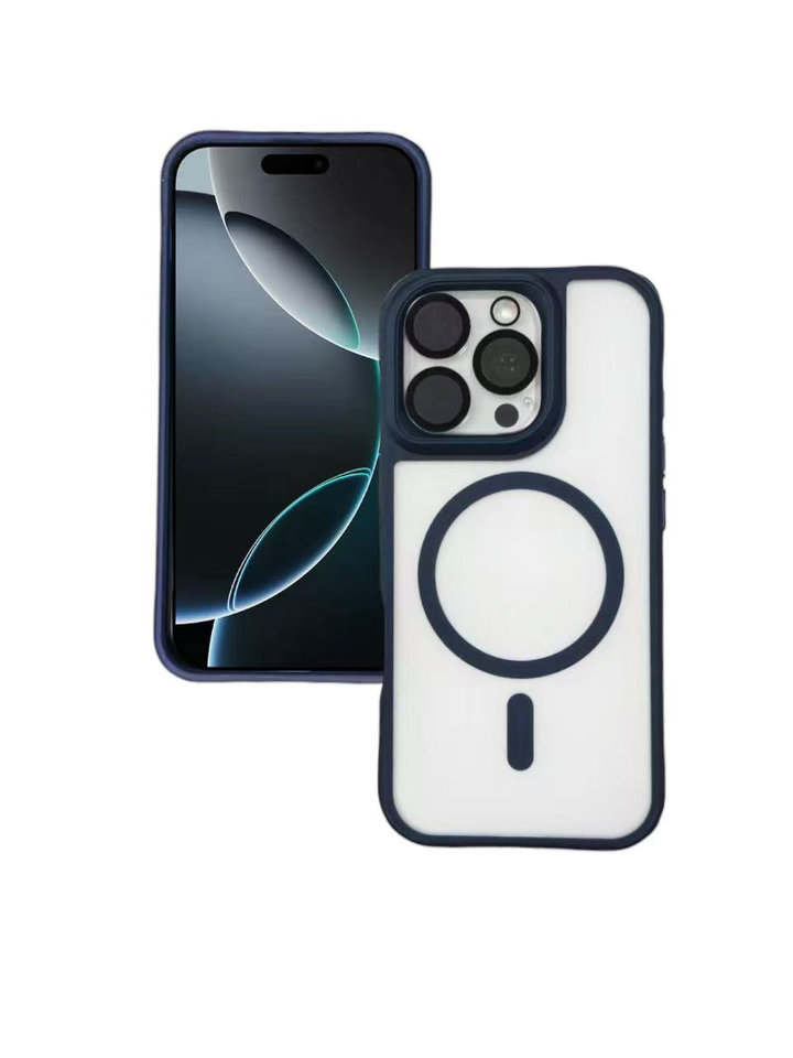 FUNDA PUXIDA SILICONA TPU COLOR MAGNETIC - IP LÍNEA 11-16 IP 12PRO MAX/ 13PRO MAX