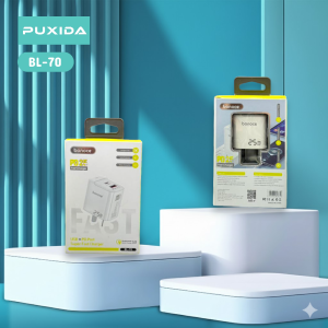 CARGADOR BONOCE CON PUERTO USB + TIPO C - CARGA 25W BL-70