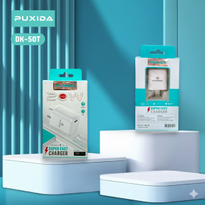 CARGADOR PUXIDA CON CABLE TIPO C - CARGA RÁPIDA DE 20W DK-50T