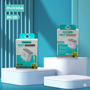 CARGADOR PUXIDA CON CABLE LIGHTNING DE 2.1A DK-23I