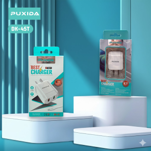 CARGADOR PUXIDA CON 2 PUERTO USB DE 4.2A DK-45T