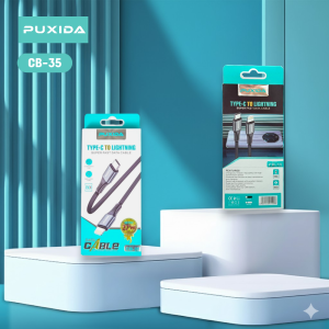 CABLE PUXIDA TIPO C A LIGHTNING - CARGA RÁPIDA DE 27W - CON PVC CB-35