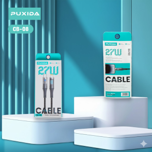 CABLE PUXIDA TIPO C A LIGHTNING - CARGA RÁPIDA DE 27W - CON MALLA REFORZADO CB-08