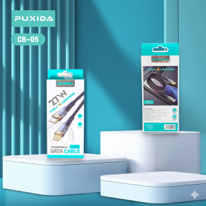 CABLE PUXIDA TIPO C A LIGHTNING- CARGA RÁPIDA DE 27W - CON MALLA TIPO CORDÓN CB-05