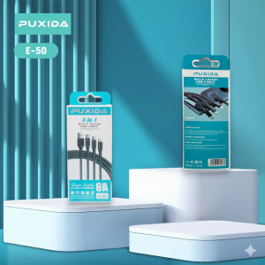 CABLE PUXIDA 3 EN 1 CARGA DE 6A - MALLADO DE NYLON E-50