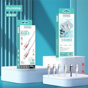 CABLE PUXIDA TIPO C A TIPO C - MALLADO- DE 60W CB-53