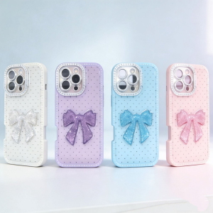 FUNDA BRILLO CON MOÑO - CON PROTECTOR DE CAMARA IP13-16PM FUNDA-24