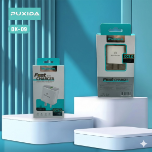 CARGADOR PUXIDA CON ENTRADA USBA | CARGA RÁPIDA DE 20W DK-09