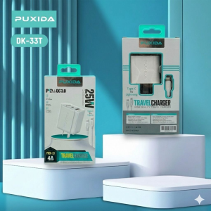 CARGADOR PUXIDA CON CABLE TC A TC | CARGA RÁPIDA DE 25W DK-33T
